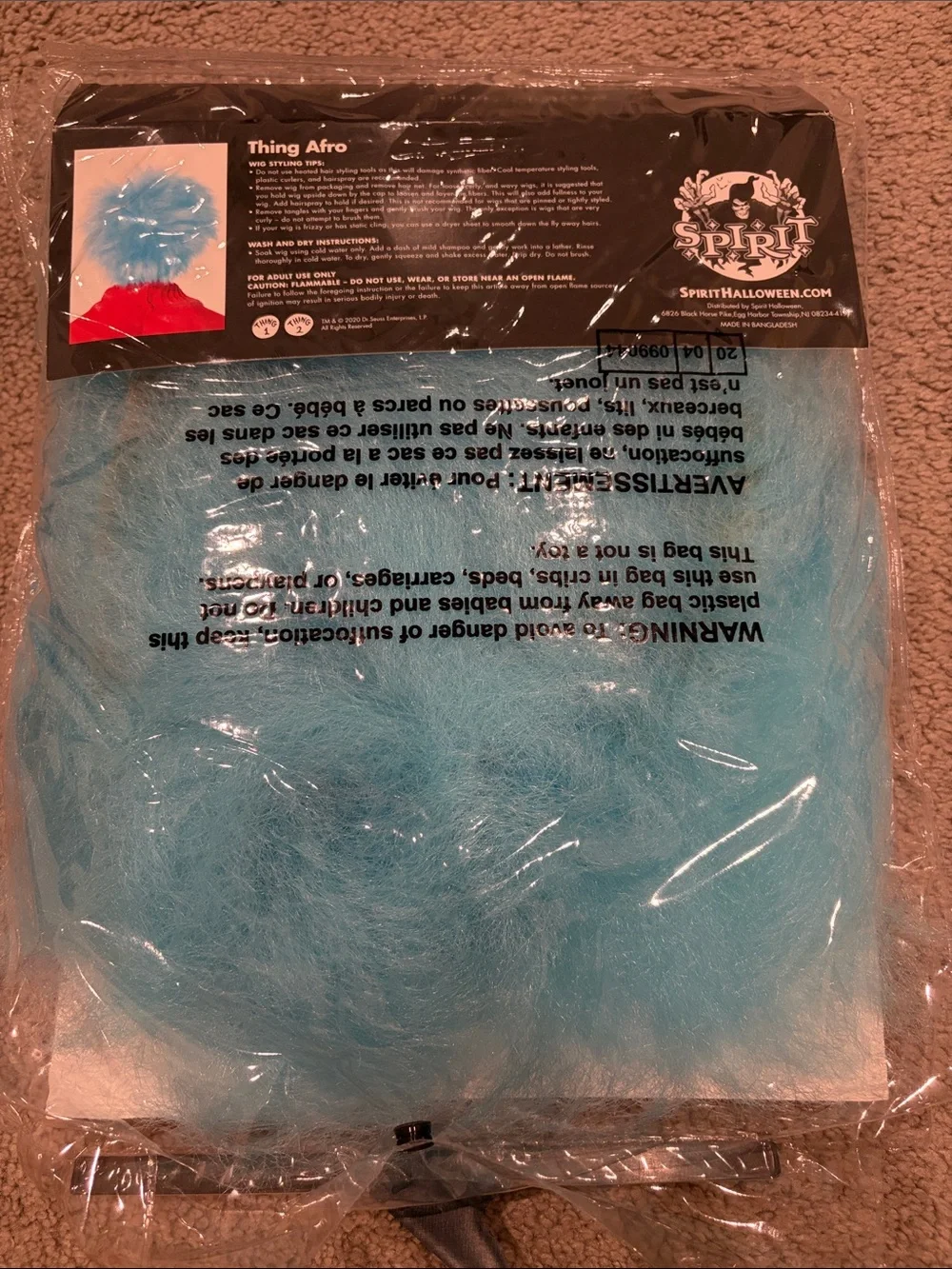 Thing 1 Wig